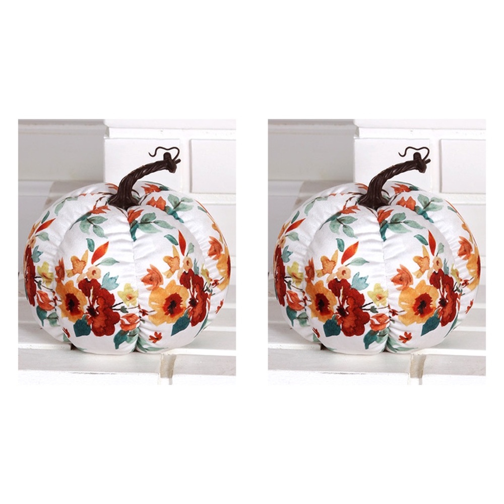 Decorative Plush Matching Pumpkin Set